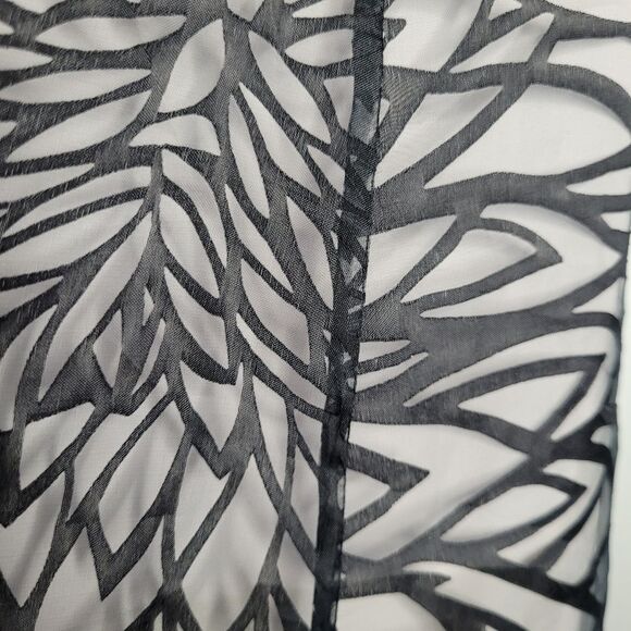 White House Black Market abstract flower outlined print structured bodice 10 - Picture 9 of 10